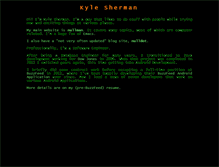 Tablet Screenshot of kylesherman.net